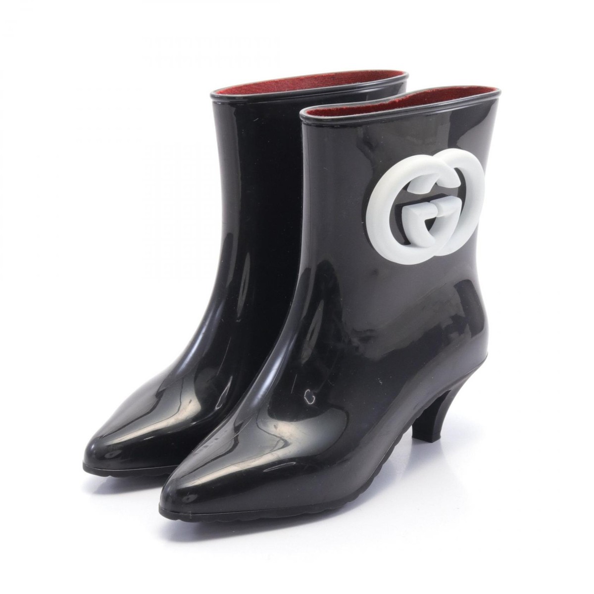 GUCCI Interlocking G rain short boots shoes #36 724458 GUCCI Interlocking G rain short boots shoes #36 724458
