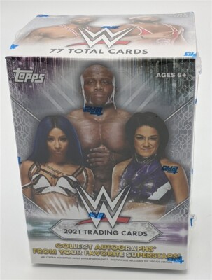 Factory Sealed 2021 Topps WWE Wrestling Cards 11 Pack Blaster Box