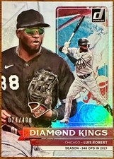 2022 Panini Donruss Diamond Kings Season Stat Line /400 Luis Robert #6 White Sox