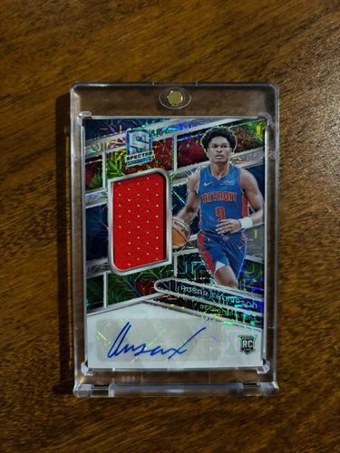 2023-24 Panini Spectra - Rookie Jersey Autographs Meta Prizm #226 Ausar Thompson /25 (AU, MEM, RC)