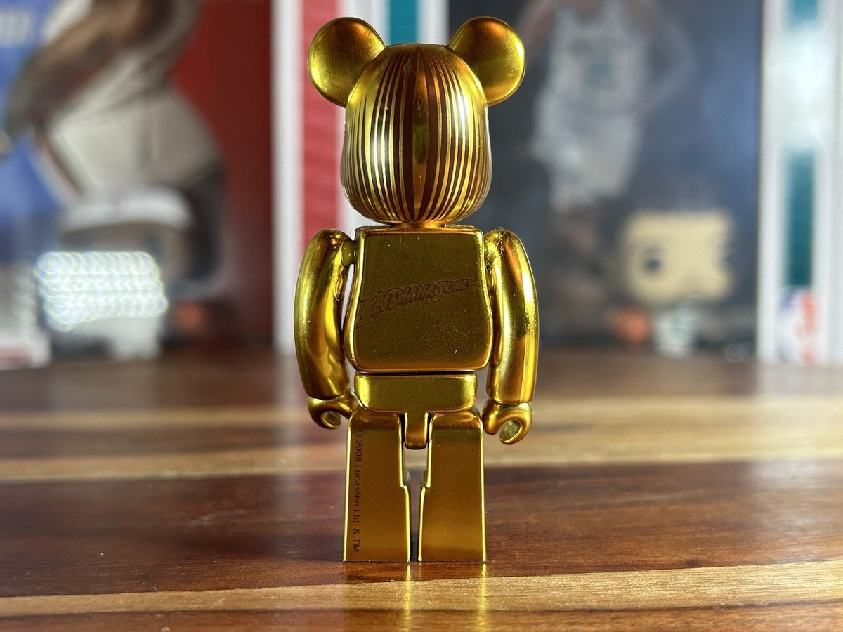MEDICOM TOY - MEDICOM TOY メディコムトイ BE@RBRICK INDIANA JONES GOLDEN IDOL 400% ’08 インディージョーンズ ゴールデンアイドル ベアブリック フィギュア ゴールド Rare* Indiana Jones Gold Chrome 