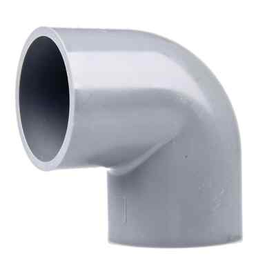 PVC Winkel 90° 63 mm ECO - PVC-U Winkel-Stück mit 2fach Klebemuffe Fitting