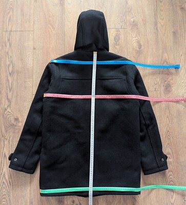 Schott NYC Wool Duffle Coat Men's Size M Black Casual Clothing | eBay