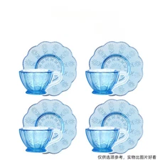 4Set 1/6 Scale Dollhouse Miniatures Kitchen Coffee Tea Cup Dish Vintage Decor