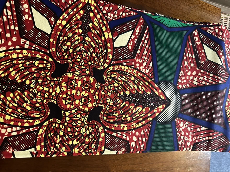 Beautiful African fabric~Cotton 6yards - Image 2 of 4