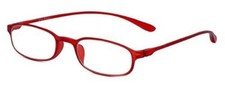 Calabria 718 Unisex Lightweight Flexie Reading Glasses in cherry red 1.00 47 mm