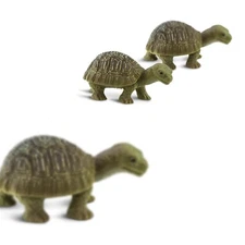 SAFARI LTD TORTOISES SET OF 24 GOOD LUCK MINIS! #100173! TINY 1" LONG