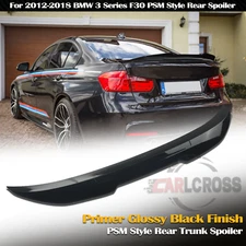 Rear Trunk Spoiler Wing For 2012-2018 BMW F30 3 Series M3 Glossy Black PSM Style