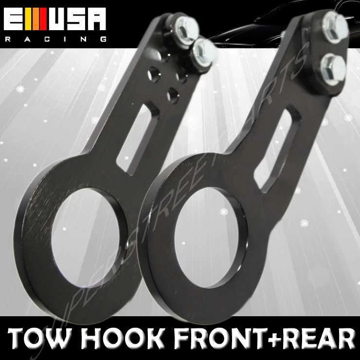 Scion TC XA XB XD Si EP3 RSX CIVIC EG EK EL RACING F+R TOW HOOK BLACK - Image 4 of 4
