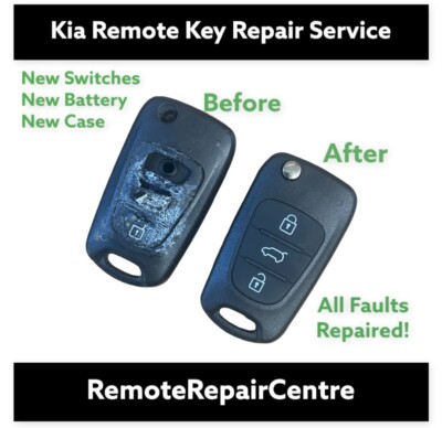 Key Repair Kia Sportage Sorento Ceed Rio Soul Venga 3 button remote fob new case