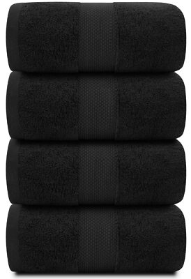 Bath Towels - 700 GSM, Luxury Cotton Hotel Towel 27x54  4/PK Super Absorbent
