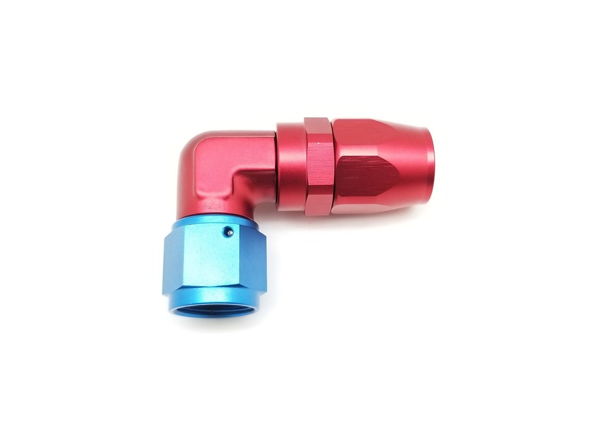 AN6 To M14x1.5 Aluminum Adapter Fitting - 9/16-18 UNF Male Straight Connector, Blue