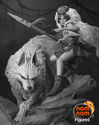 Princess Mononoke - Fan Art Figur - 3D Resin Print 190/80mm