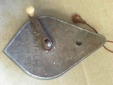 Vintage Irwin Straight-Line Chalk Line Reel Plumb Bob Made in USA WORKS