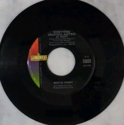 MARTIN DENNY Sugar Cane / Everything Beautiful Happens At Night VG+
