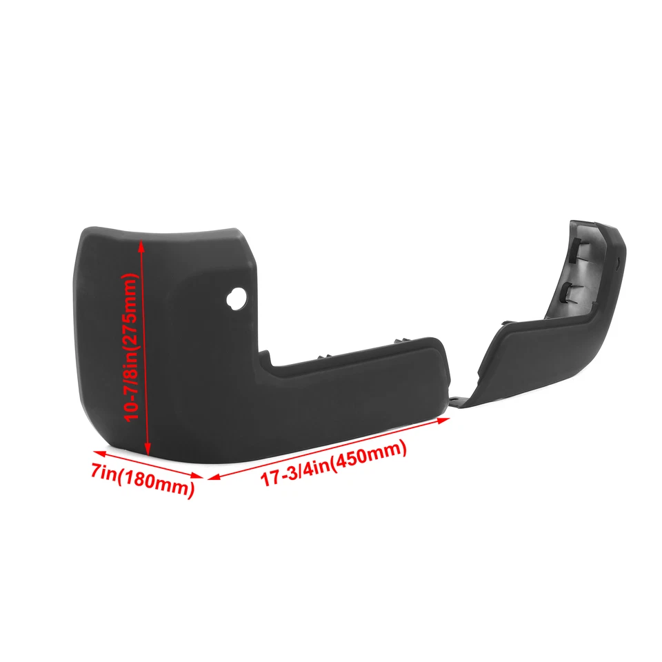 Bumper End For Toyota Tacoma 2016-2023 Set of Rear LH and RH Black w/Sensor Hole - Изображение 4 из 4