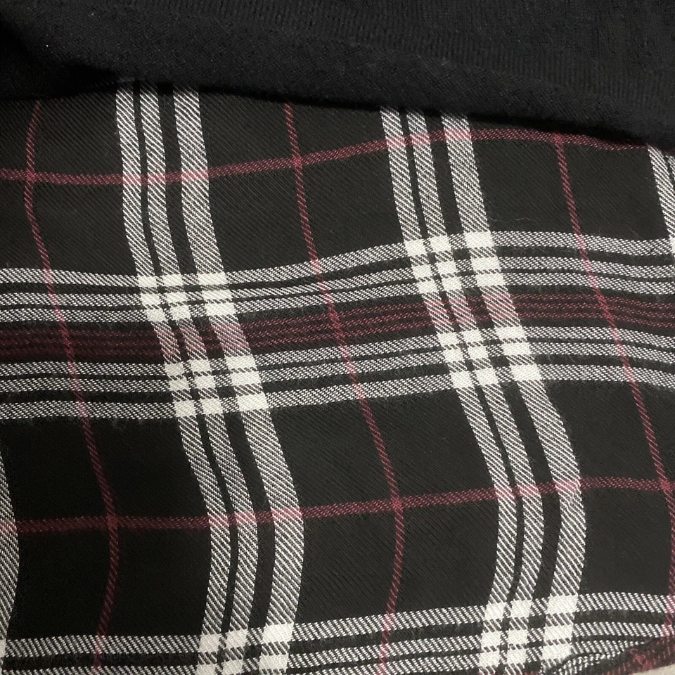 Suéter túnica Honey Punch M tejido elástico negro/a cuadros manga larga Foto 3 de 4