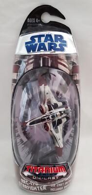 Star Wars Titanium Series Diecast ARC-170 Off White Burgandy/Maroon 2008 Sealed
