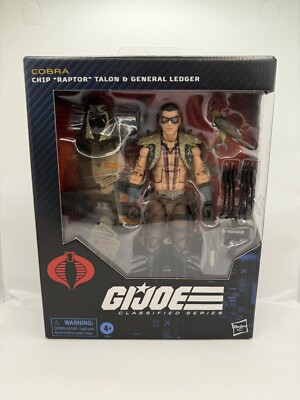 GI Joe Classified Series -  Cobra Chip Raptor Talon and General Ledger figure