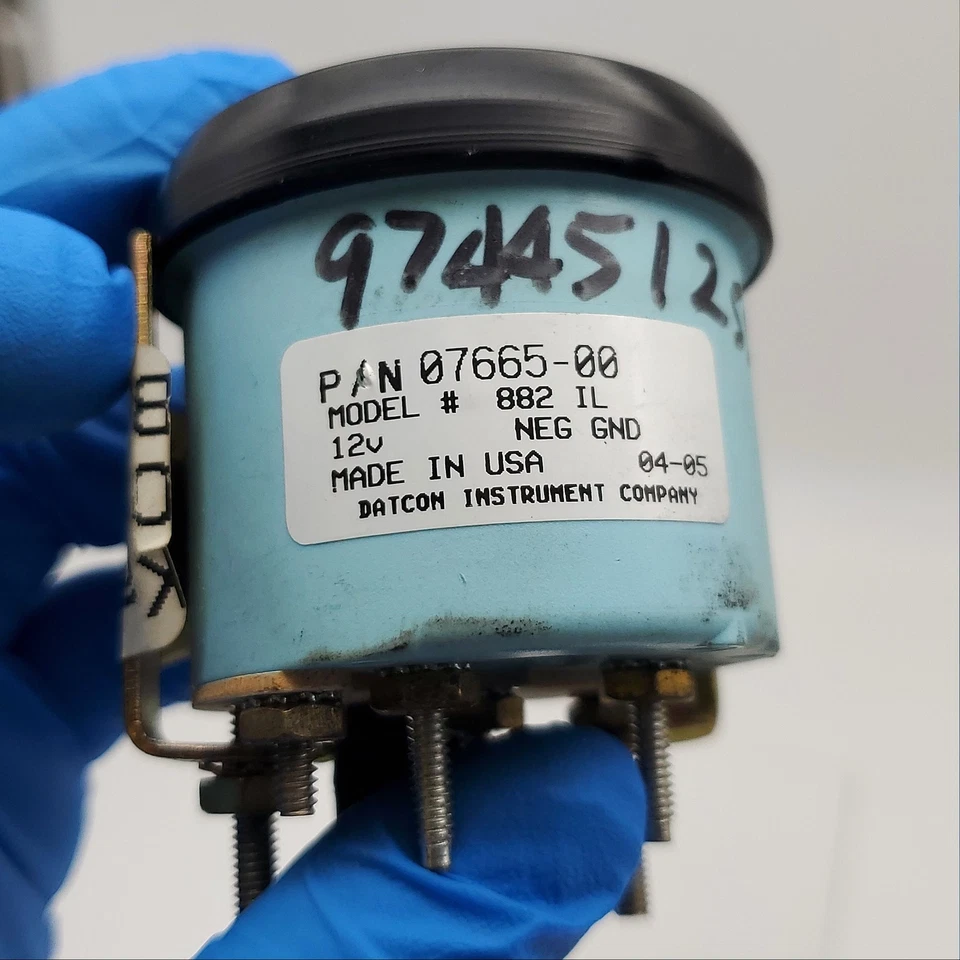 Kalmar Ottawa 90017714 Oil Pressure Gauge 0-100 12v Illuminated for Yard Trucks Foto 4 de 4