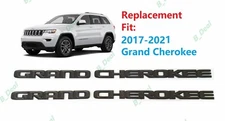 Black Door Grand Cherokee Letters Emblems 2017-2021 Grand Cherokee