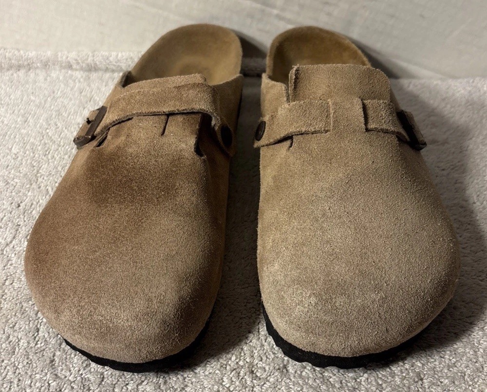 Birkenstock Stussy x Boston Caramel Soft Footbed Unisex