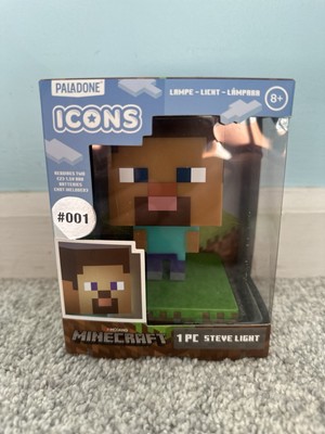 Minecraft ICONS STEVE Night Light Lamp 3D Character Figure Paladone #001