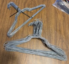 80 PCS 16" inchGalvanized Steel MetalWire Clothes Hangers 13Gauge Silver