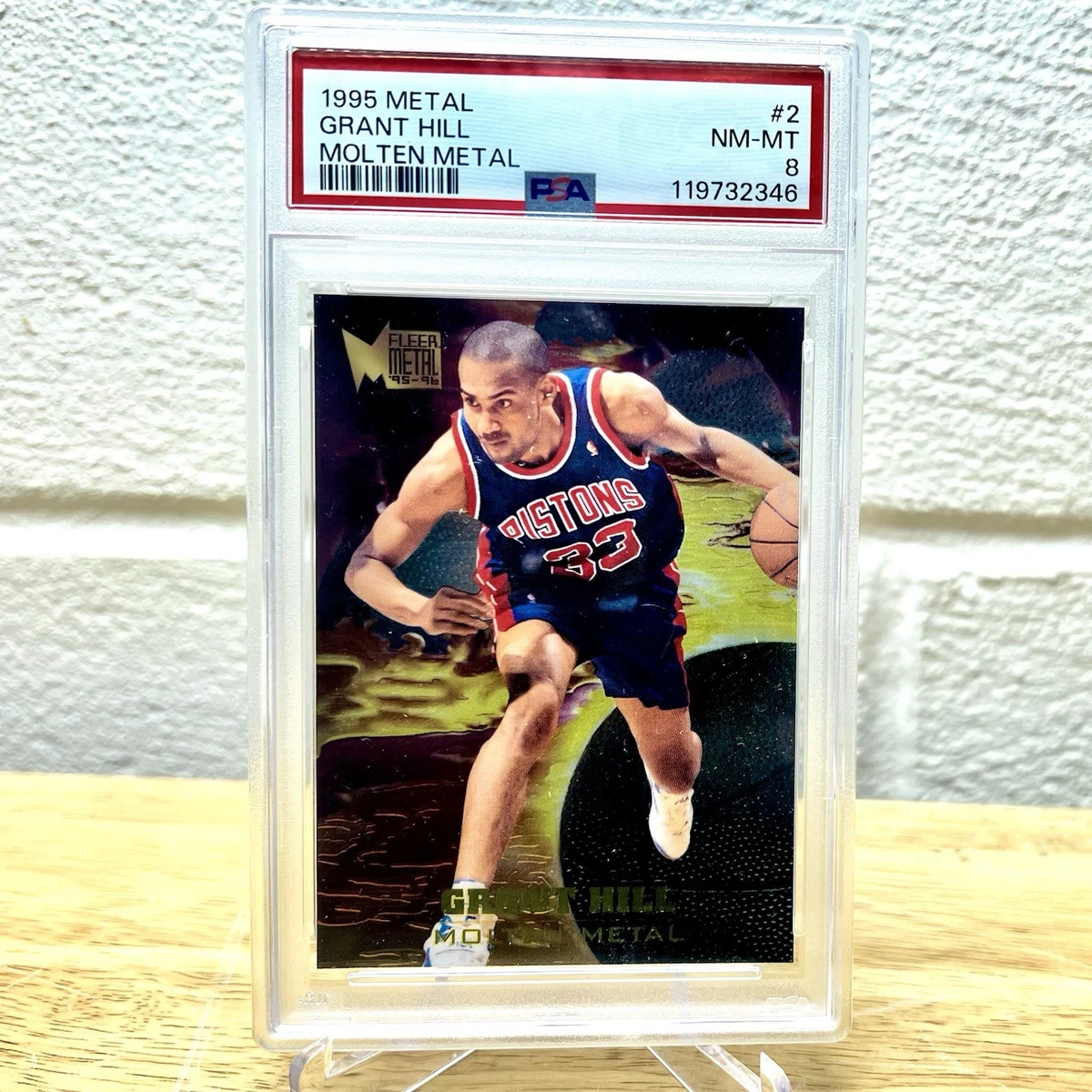 Grant Hill Detroit Pistons Basketball Grade 8 Sports Trading Cards