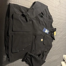 Carhartt Super Dux Jacket MENS XL TALL BLACK Relaxed Fit Rain Defender FLEX NWT