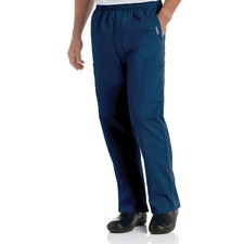 Landau Essentials Men's 7-Pocket Cargo Scrub Pants 8555 XXL 2XL Navy