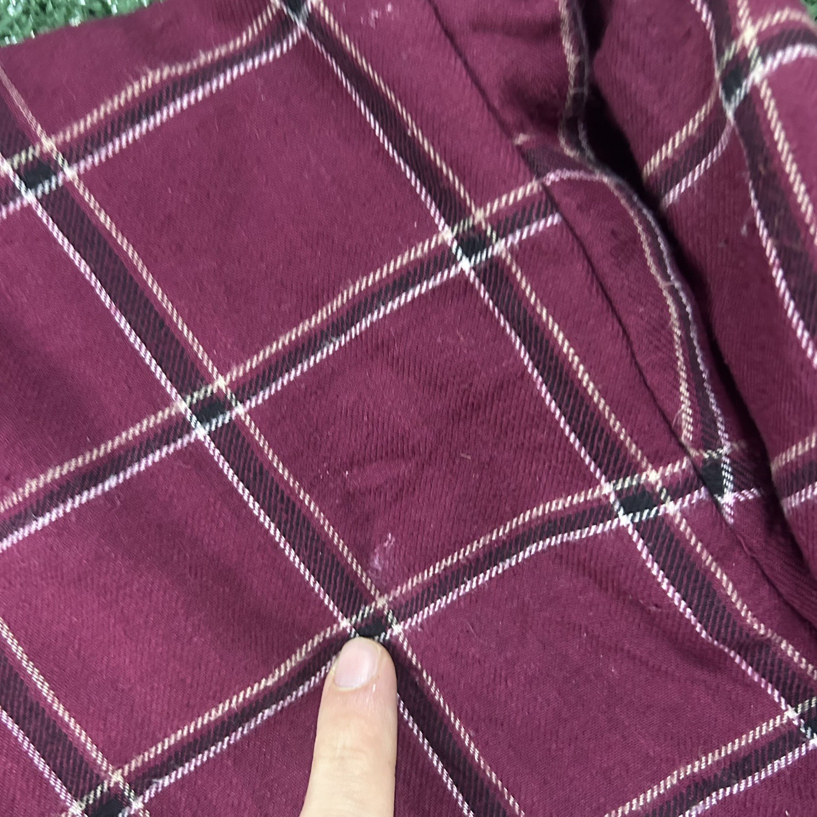 vtg y2k basic editions quilt lined flannel work shirt jacket shacket men’s large