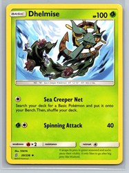 Dhelmise 20/236 Unified Minds Uncommon Pokemon Card