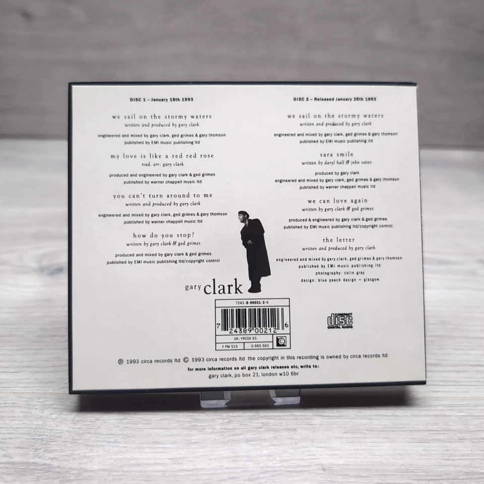 Gary Clark - We Sail On The Stormy Waters - Both CD 1  &  CD 2 Singles - 2 Discs Foto 2 de 4
