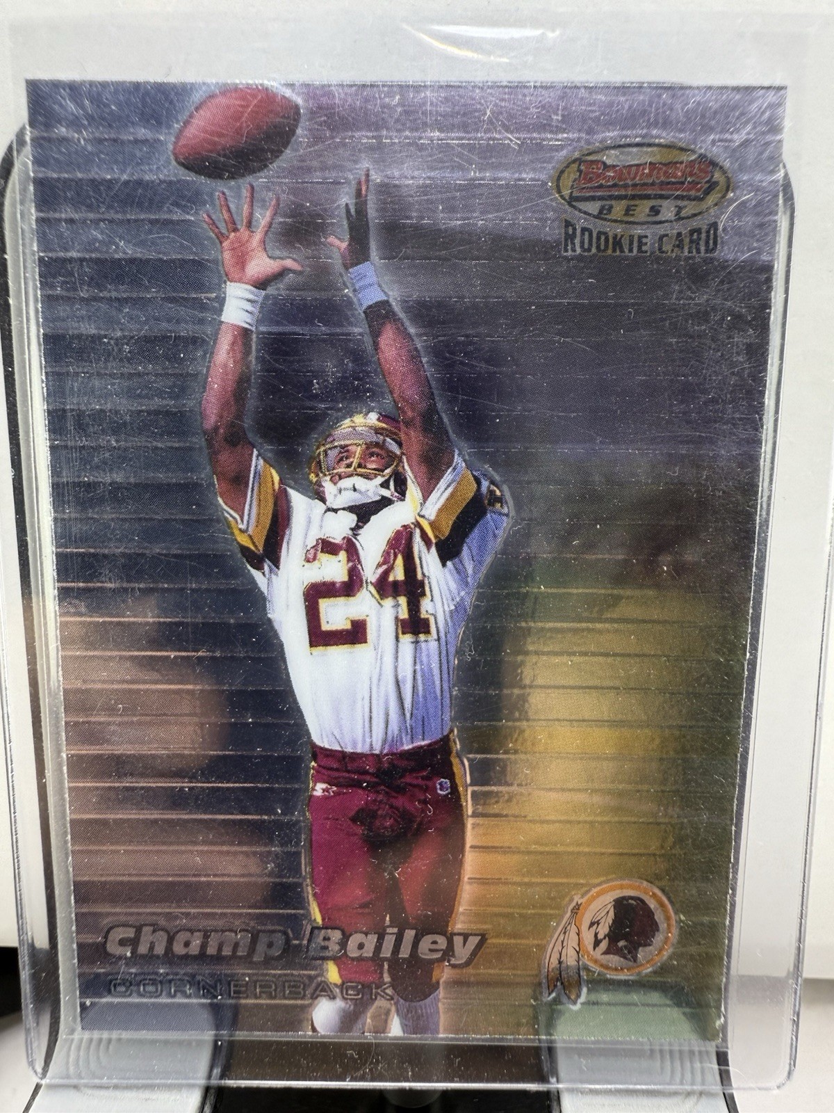 Champ Bailey 1999 Bowman's Best Football Rookie Card Washington Redskins #126