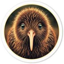Aufkleber Sticker "Süßes Kiwi Portrait" (DW051927)