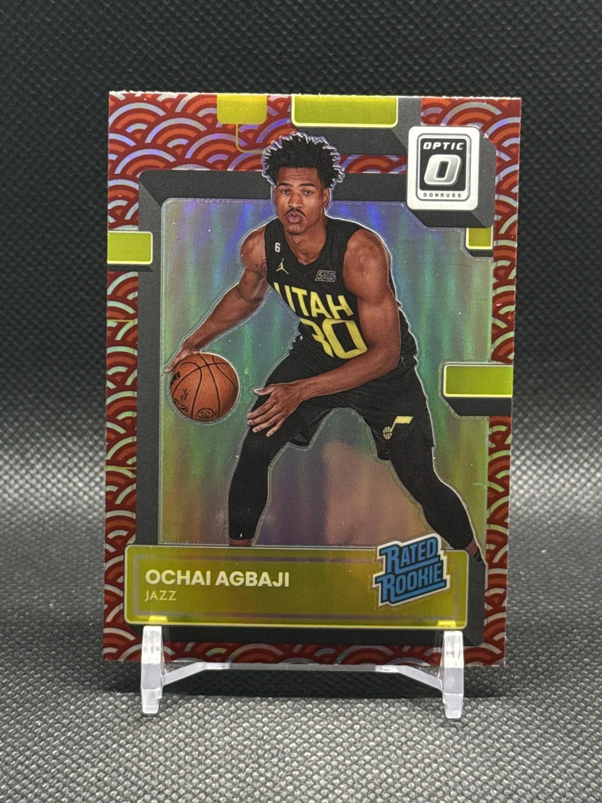 2022-23 Donruss Optic #205 Ochai Agbaji Rated Rookie Photon SSP RC