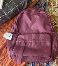 Victoria’s Secret PINK Ivy Classic Canvas Backpack Red Violet~