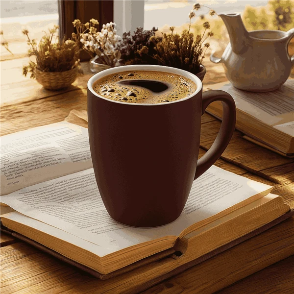 Kaffeetassen 6er Set Kaffeebecher Kaffee Tassen Becher Keramik Bunt 380ml - Bild 3 von 4