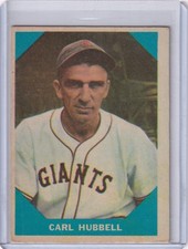 1960 Fleer Baseball #4 Carl Hubbell