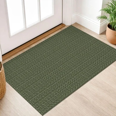 Small Area Rug 2x3 Washable Woven Rugs for Entryway Non Slip Backed Front Doo... - Image 1 of 4