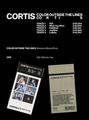 CORTIS 1st EP Album [COLOR OUTSIDE THE LINES] Weverse Albums QR
