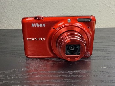 Nikon Coolpix S6300 Red 16 MP 10× Zoom Charger And Battery Included