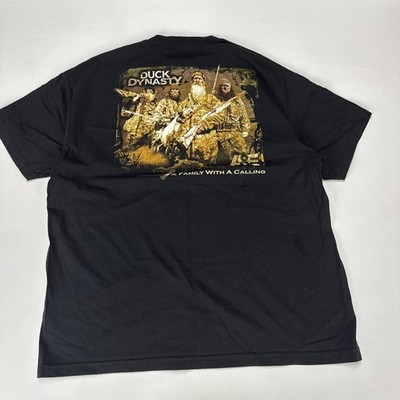 DUCK DYNASTY T Shirt Adult 2XL Double Side Print Short Sleeve Cotton AAA Tee