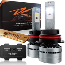 9007 LED Headlight Bulbs Dual Beam 6500K White High Power
