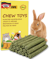 Kaninchen Kauspielzeug, 200G Timothy Heu Sticks FüR Kaninchen, Meerschweinchen,