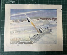 Vintage US Army Hawk Raytheon Fixed Site Deployment Rare Print 1950s-1960s