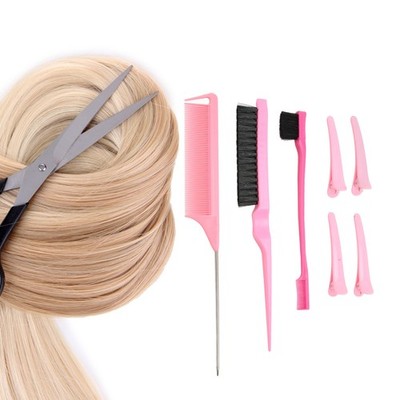 3Pcs Teasing Hair Brush Set Soft Bristle Styling Comb For Men Women Kids BAK