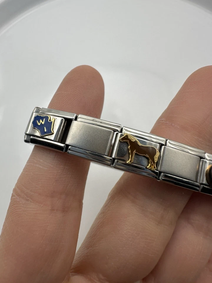 "Pulsera Nomination Italia con dijes surtidos 6,25""" Foto 3 de 4