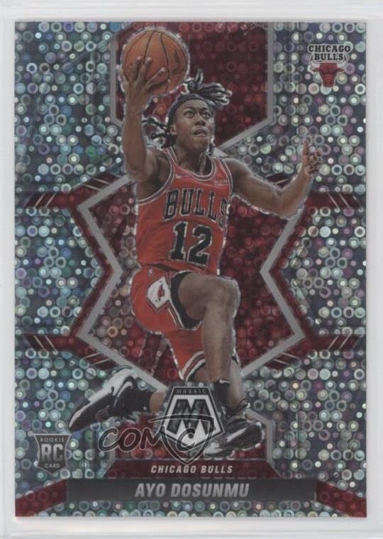 2021-22 Panini Mosaic Rookies Fast Break Silver Prizm Ayo Dosunmu #233 4g0